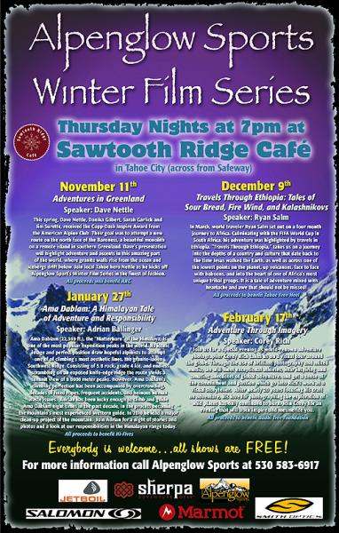 Alpenglow Sports Winter Film Series