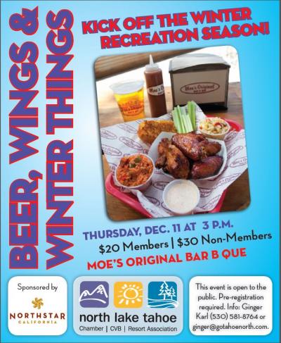 Beer, Wings, & Winter Things at Moes Original BBQ Tahoe City