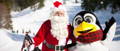 Santa & Penguin Pete Visit Diamond Peak