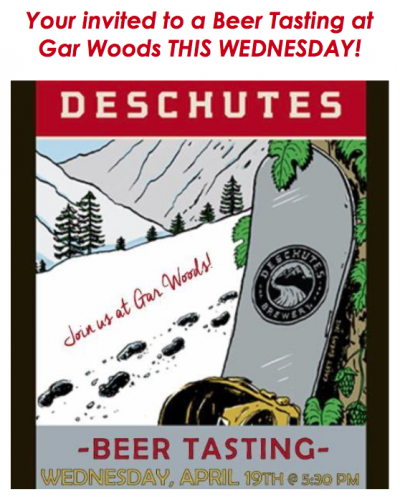 Gar Woods Beer Tasting